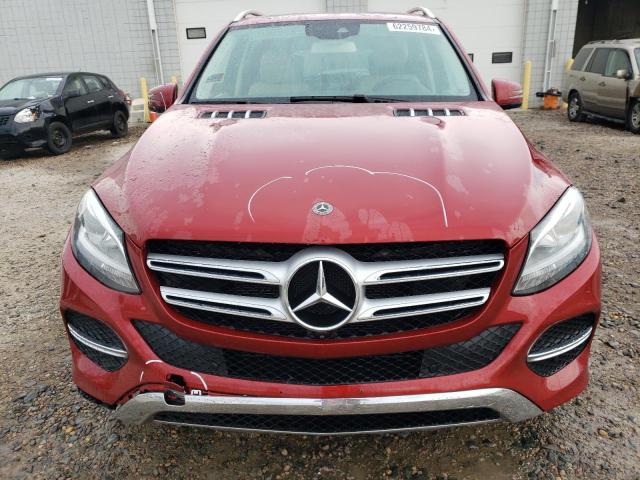 4JGDA5JB1JB042951 - 2018 MERCEDES-BENZ GLE 350 RED photo 5