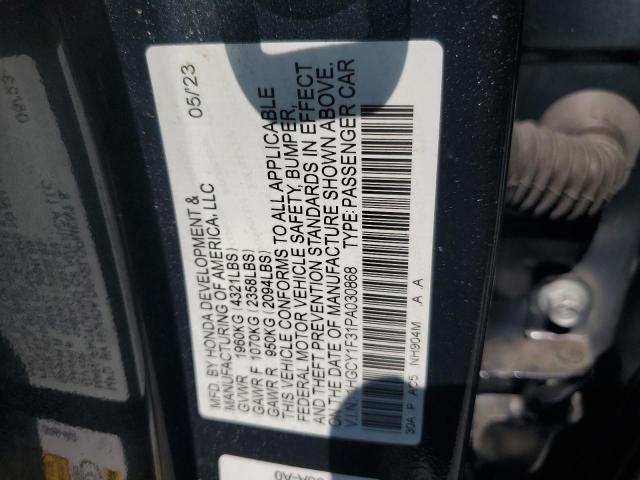 1HGCY1F31PA030868 - 2023 HONDA ACCORD EX GRAY photo 13