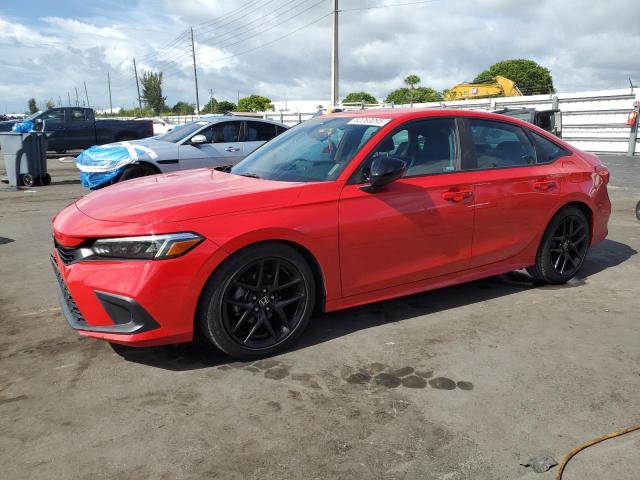 2HGFE2F56NH570177 - 2022 HONDA CIVIC SPORT RED photo 1