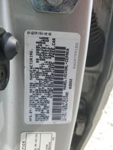 4T1BF32K72U011835 - 2002 TOYOTA CAMRY LE SILVER photo 13