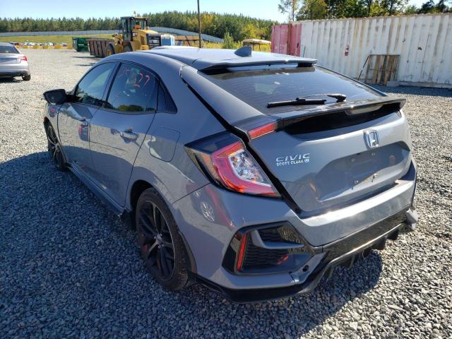 SHHFK7H42MU221173 - 2021 HONDA CIVIC SPORT 灰色 照片 3