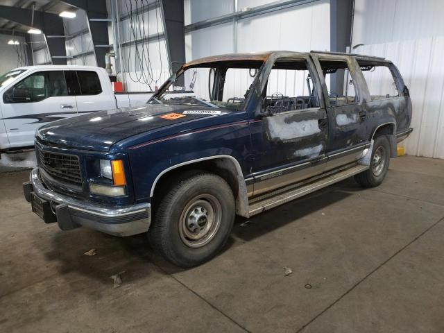 1GKGC26F5WJ729874 - 1998 GMC SUBURBAN C2500 BLUE photo 1