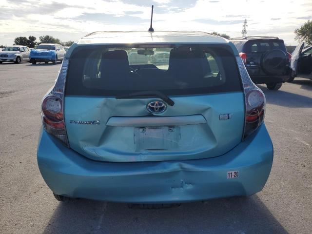 JTDKDTB3XD1050555 - 2013 TOYOTA PRIUS C TURQUOISE photo 6