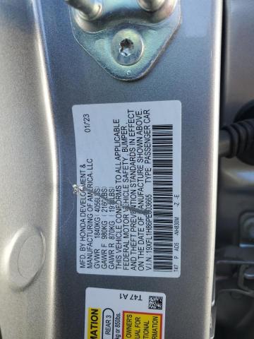 19XFL1H86PE003665 - 2023 HONDA CIVIC SPORT TOURING فضي صورة 12