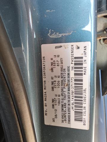 JM1BL1K69B1371775 - 2011 MAZDA 3 S ლურჯი ფოტო 12