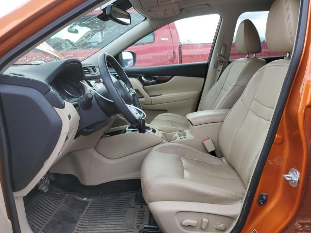 5N1ET2MVXHC813351 - 2017 NISSAN ROGUE SV HYBRID ORANGE photo 7