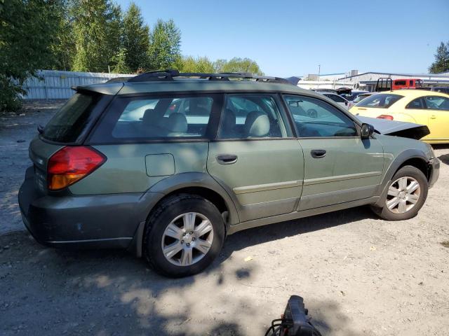 4S4BP61C857373393 - 2005 SUBARU LEGACY OUTBACK 2.5I GREEN photo 3