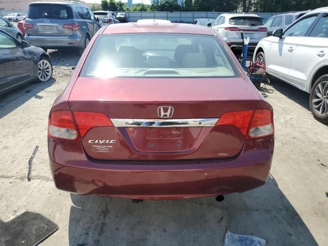 2HGFA1F55AH571286 - 2010 HONDA CIVIC LX Қызыл фото 6