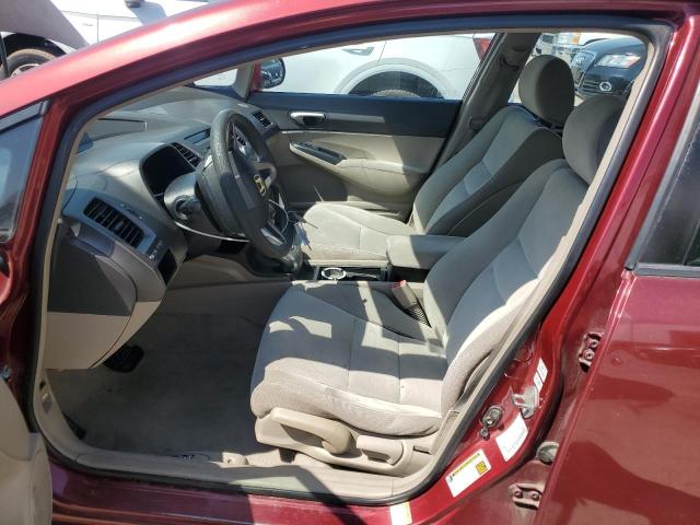 2HGFA1F55AH571286 - 2010 HONDA CIVIC LX Қызыл фото 7