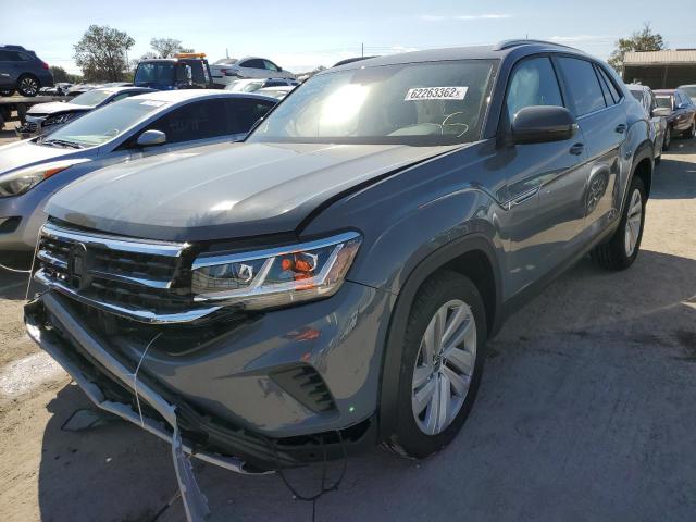 1V2JE2CA2NC225742 - 2022 VOLKSWAGEN ATLAS CROS SE GRAY photo 2