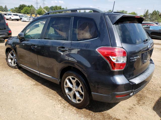 JF2SJAUC0FH452378 - 2015 SUBARU FORESTER 2.5I TOURING GRAY photo 2