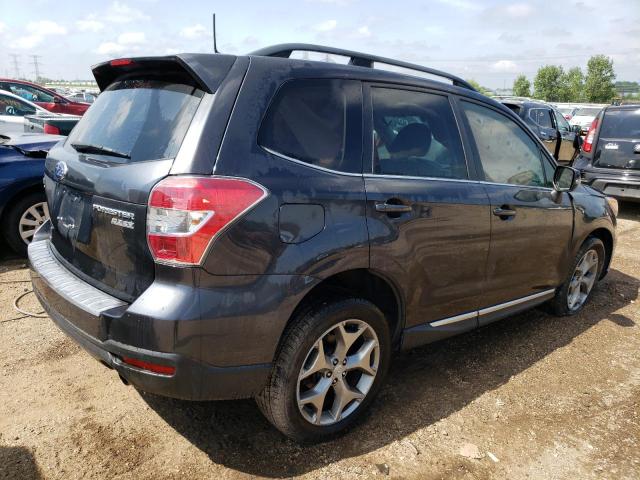 JF2SJAUC0FH452378 - 2015 SUBARU FORESTER 2.5I TOURING GRAY photo 3