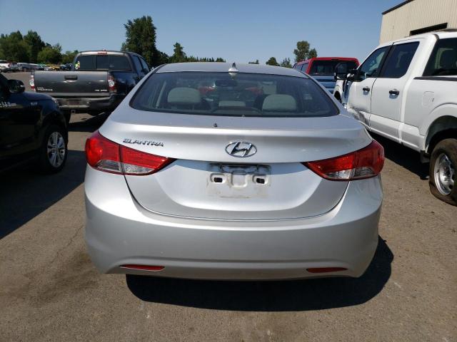 5NPDH4AE7DH448725 - 2013 HYUNDAI ELANTRA GLS SILVER photo 6