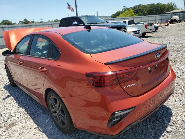 3KPF34AD0LE207820 - 2020 KIA FORTE GT LINE ORANGE photo 2