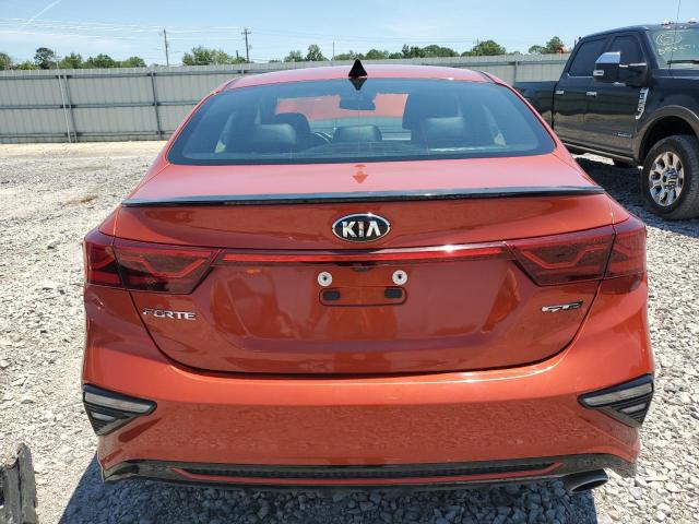 3KPF34AD0LE207820 - 2020 KIA FORTE GT LINE ORANGE photo 6