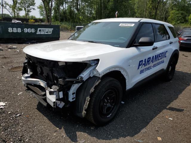 1FM5K8AB0NGC07612 - 2022 FORD EXPLORER POLICE INTERCEPTOR WHITE photo 1