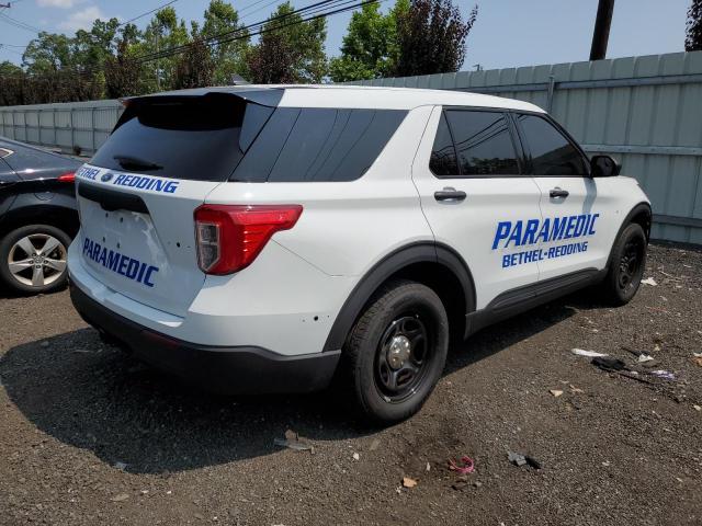 1FM5K8AB0NGC07612 - 2022 FORD EXPLORER POLICE INTERCEPTOR WHITE photo 3