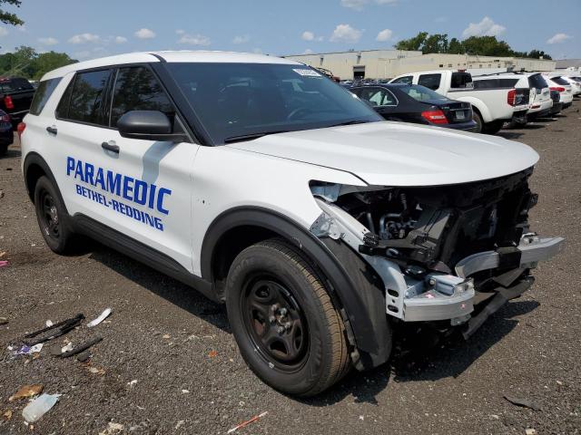 1FM5K8AB0NGC07612 - 2022 FORD EXPLORER POLICE INTERCEPTOR WHITE photo 4
