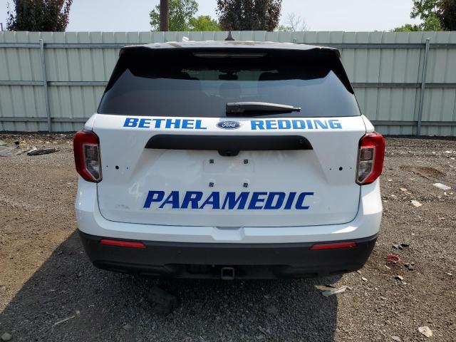 1FM5K8AB0NGC07612 - 2022 FORD EXPLORER POLICE INTERCEPTOR WHITE photo 6