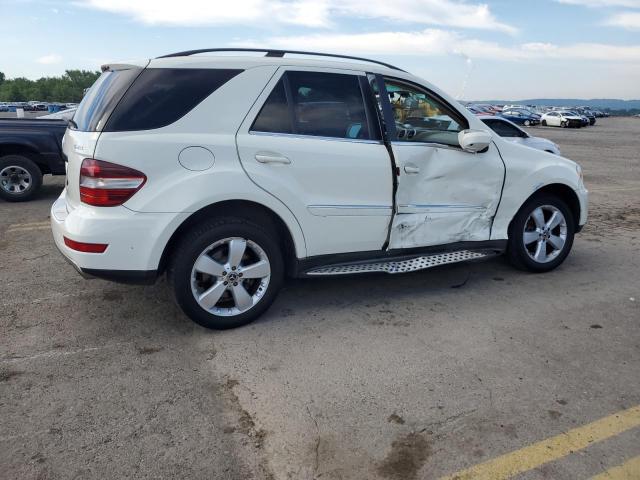 4JGBB8GB3AA576150 - 2010 MERCEDES-BENZ ML 350 4MATIC WHITE photo 3