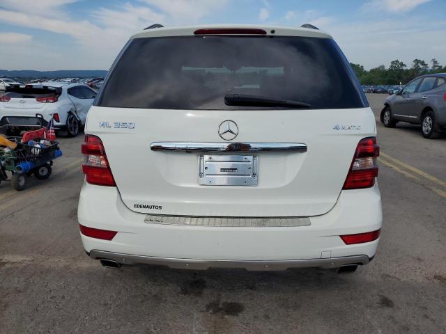 4JGBB8GB3AA576150 - 2010 MERCEDES-BENZ ML 350 4MATIC WHITE photo 6