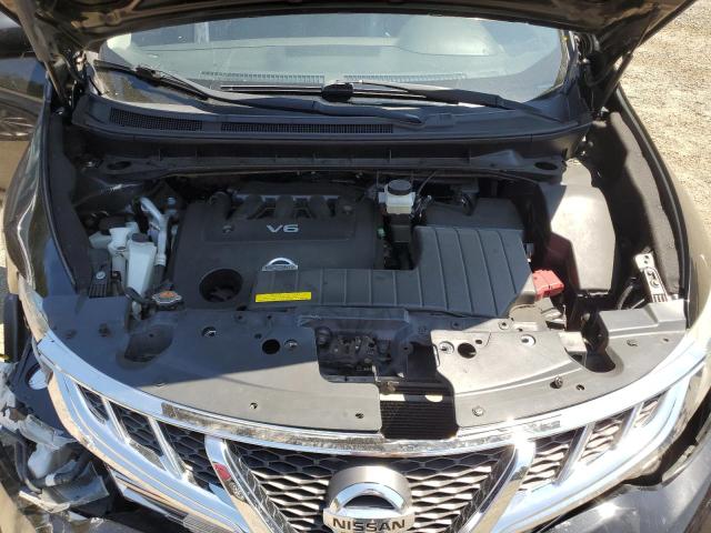 JN8AZ1MW4BW176293 - 2011 NISSAN MURANO S BLACK photo 12