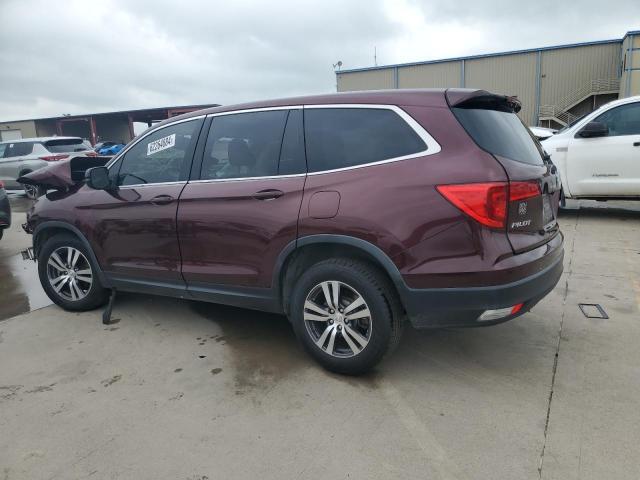 5FNYF5H57HB026008 - 2022 HONDA PILOT EXL BURGUNDY photo 2