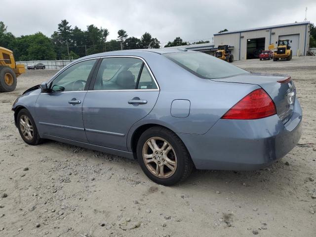 1HGCM56897A083929 - 2007 HONDA ACCORD EX BLUE photo 2