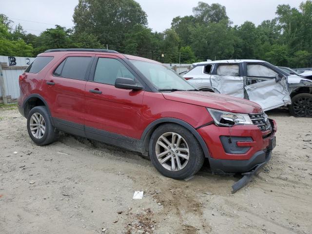 1FM5K8B88HGD65073 - 2017 FORD EXPLORER BURGUNDY photo 4
