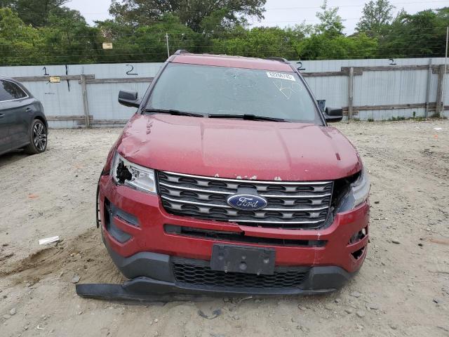 1FM5K8B88HGD65073 - 2017 FORD EXPLORER BURGUNDY photo 5