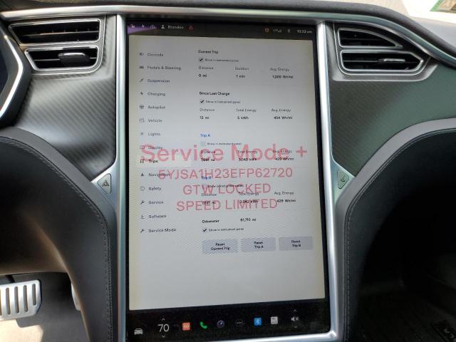 5YJSA1H23EFP62720 - 2014 TESLA MODEL S Սև լուսանկար 9