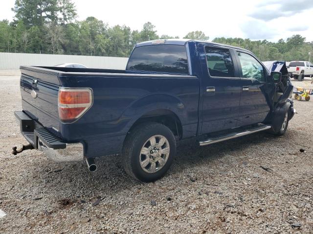 1FTFW1CF7BFC17978 - 2011 FORD F150 SUPERCREW BLUE photo 3