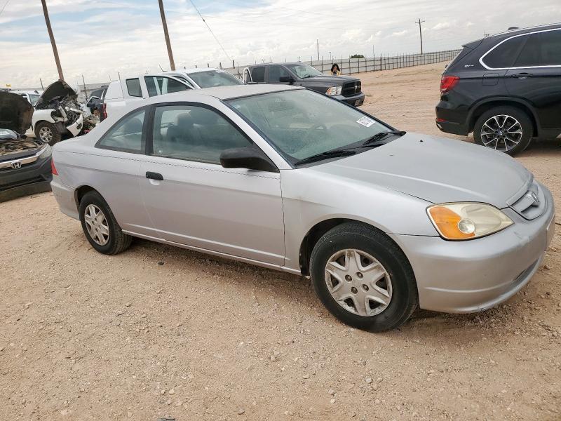 1HGEM22105L061593 - 2005 HONDA CIVIC DX VP Արծաթագույն լուսանկար 4