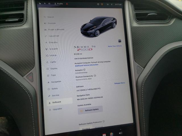 5YJSA1E48JF281331 - 2018 TESLA MODEL S BLACK photo 9