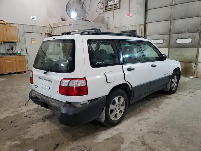 JF1SF63532H710862 - 2002 SUBARU FORESTER L WHITE photo 3