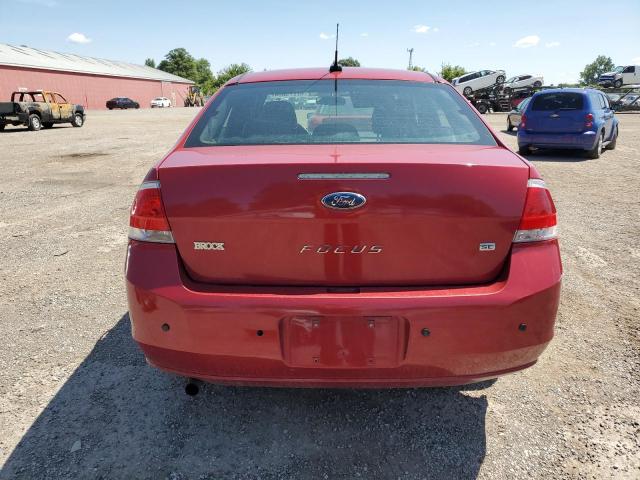 1FAHP3FNXAW179283 - 2010 FORD FOCUS SE RED photo 6