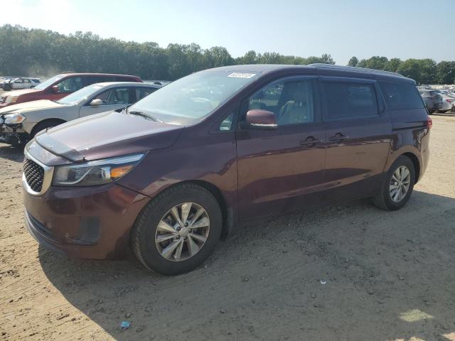 KNDMB5C11H6322782 - 2017 KIA SEDONA LX MAROON photo 1