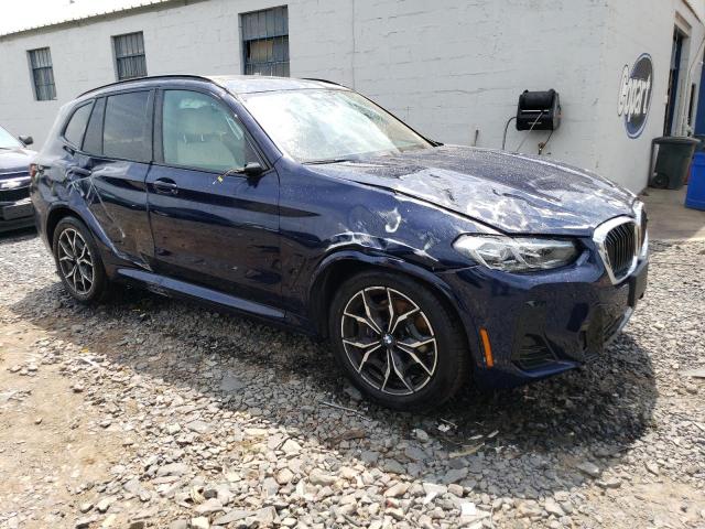 5UX83DP03R9V73988 - 2024 BMW X3 M40I BLUE photo 4