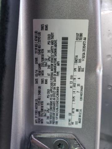 1FMCU9JX9EUC80689 - 2014 FORD ESCAPE TITANIUM SILVER photo 13