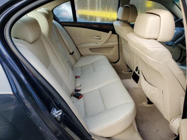 WBANU53578CT14301 - 2008 BMW 5 SERIES I ლურჯი ფოტო 10