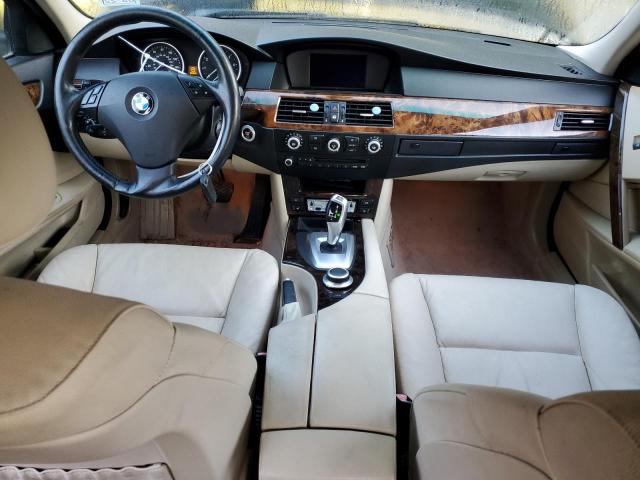 WBANU53578CT14301 - 2008 BMW 5 SERIES I ლურჯი ფოტო 8
