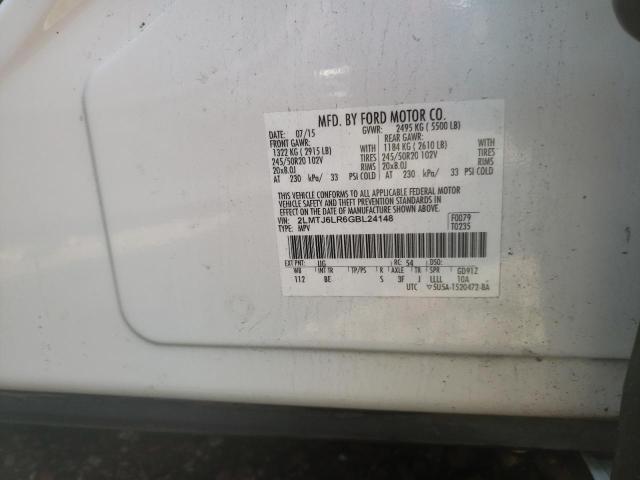 2LMTJ6LR6GBL24148 - 2016 LINCOLN MKX RESERVE WHITE photo 13