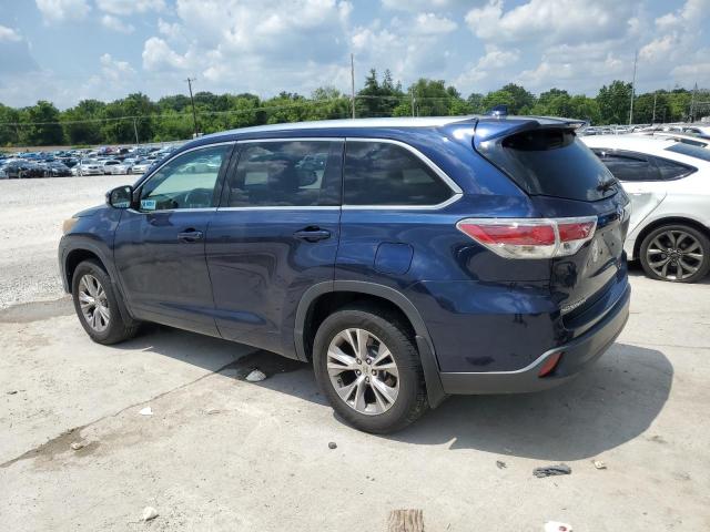 5TDJKRFH4FS092171 - 2015 TOYOTA HIGHLANDER XLE BLUE photo 2