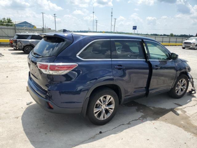 5TDJKRFH4FS092171 - 2015 TOYOTA HIGHLANDER XLE BLUE photo 3