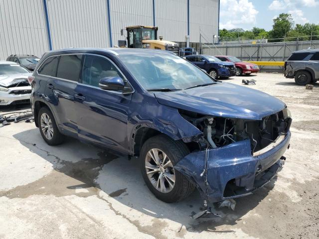5TDJKRFH4FS092171 - 2015 TOYOTA HIGHLANDER XLE BLUE photo 4