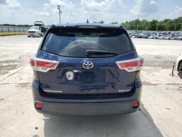 5TDJKRFH4FS092171 - 2015 TOYOTA HIGHLANDER XLE BLUE photo 6