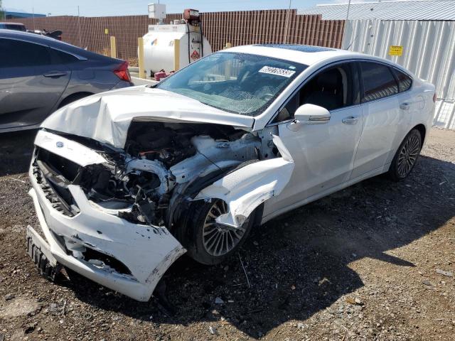 3FA6P0D99JR132518 - 2018 FORD FUSION TITANIUM/PLATINUM WHITE photo 1