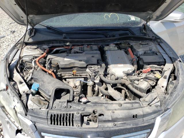 1HGCR6F54EA005634 - 2014 HONDA ACCORD HYBRID EXL SILVER photo 11