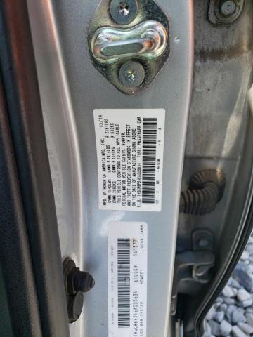 1HGCR6F54EA005634 - 2014 HONDA ACCORD HYBRID EXL SILVER photo 12