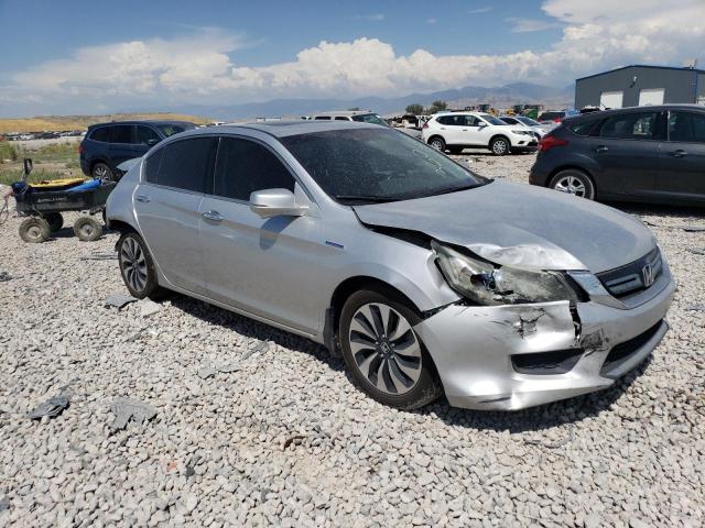 1HGCR6F54EA005634 - 2014 HONDA ACCORD HYBRID EXL SILVER photo 4